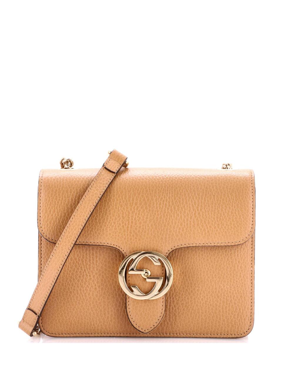 Gucci Interlocking Shoulder Bag Leather #331346G10B